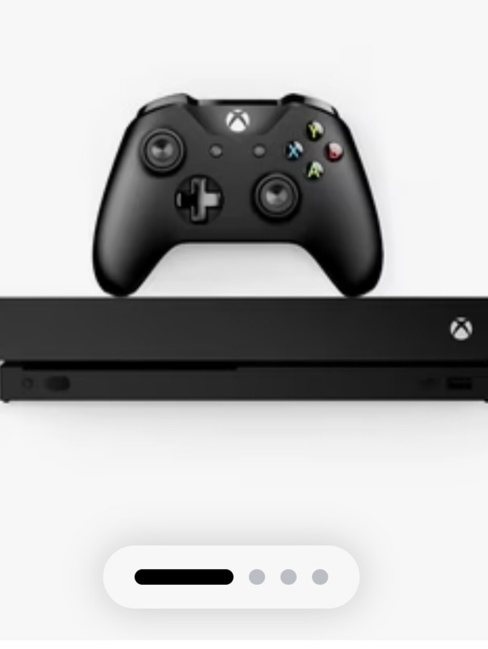 Microsoft Black Xbox One X Console with Matching Controller